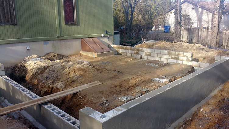 Building Foundation for Garage Addition in Ocean County NJ - Raskinski Construction