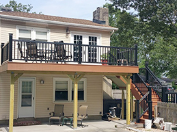 Brick NJ Home Before and After Rasinski Construction Deck Installation