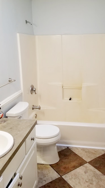 Monmouth County Bathroom Shower Before Rasinski Construction Remodel