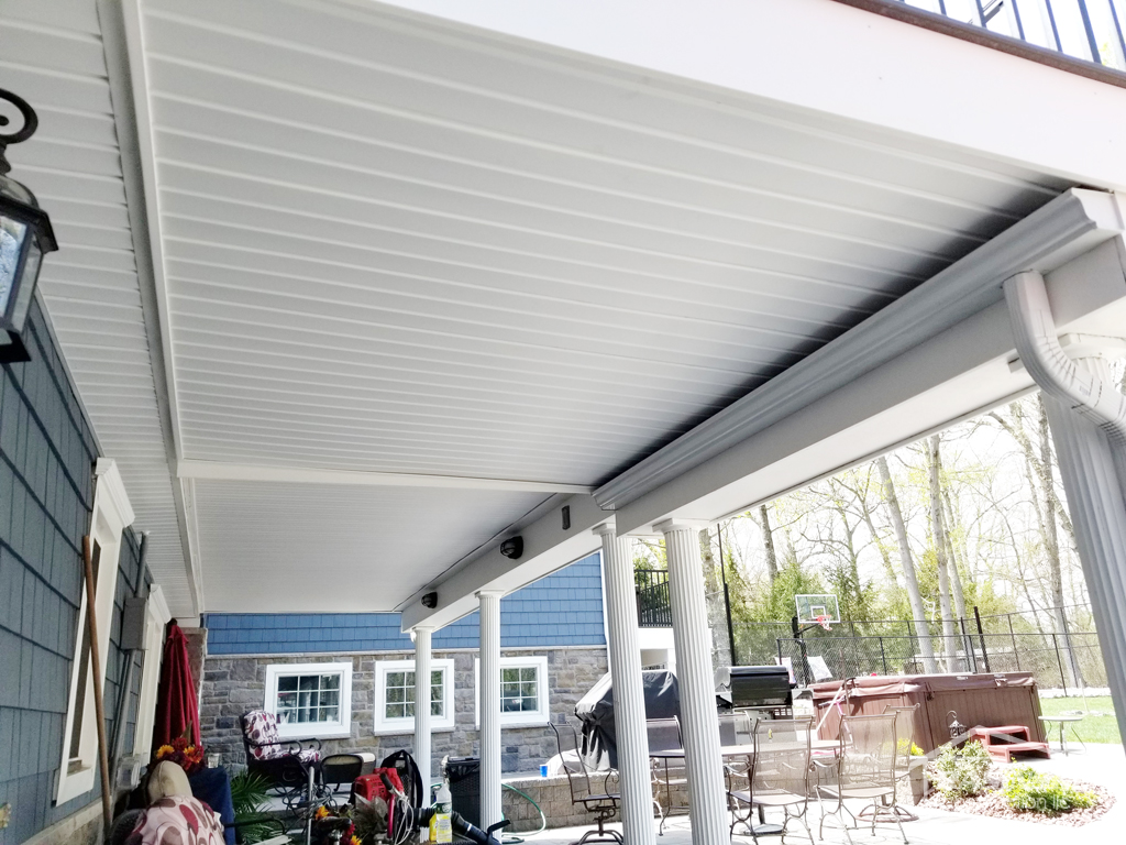 Area Underneath New Deck on Monmouth County Home Installed by Rasinski Construction