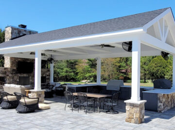 Pavilion Outdoor Living Space in Colts Neck NJ by Rasinski Construction