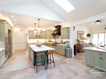Finished kitchen remodel in Colts Neck NJ, as completed by Rasinski Construction