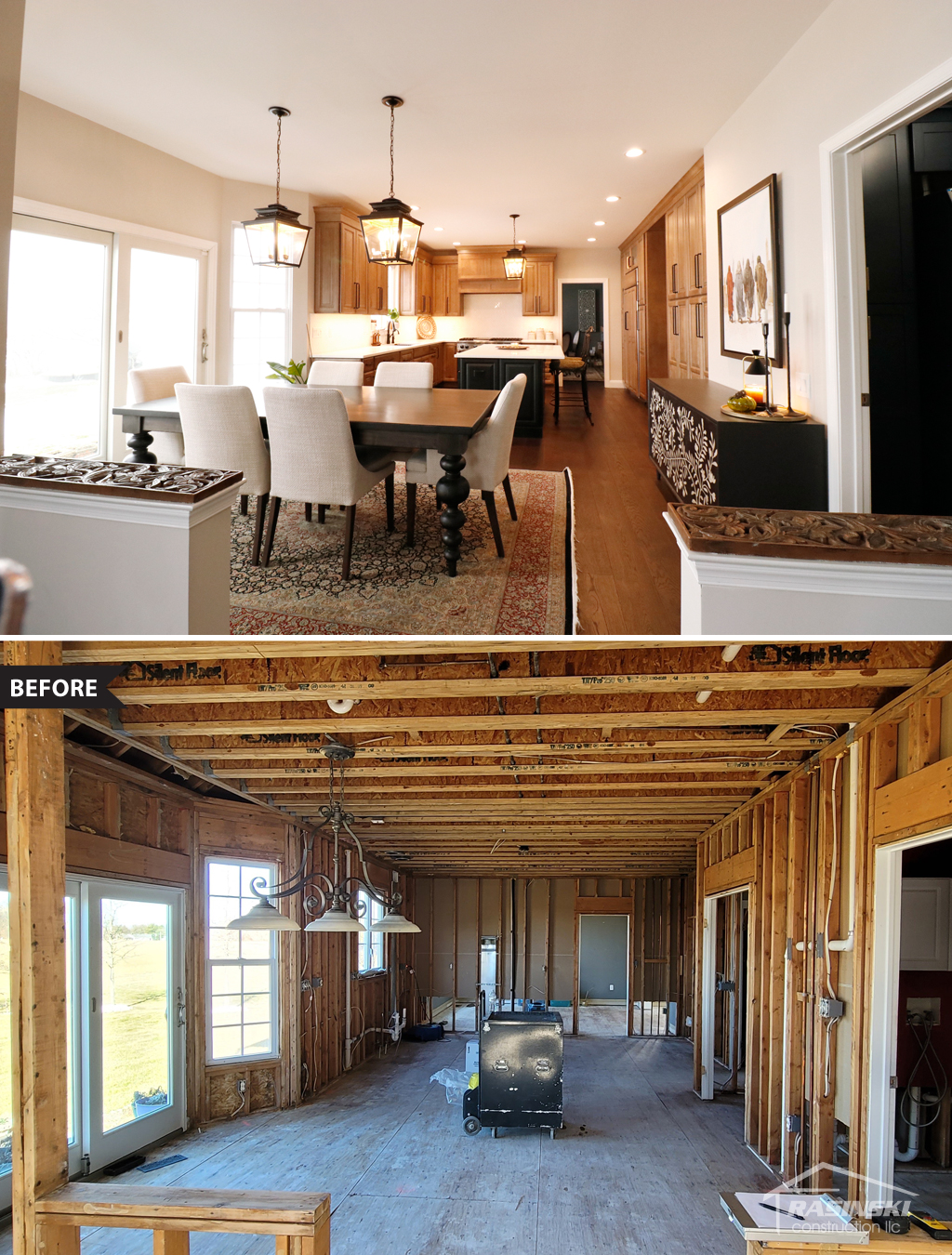 Before and After Photos of a Kitchen Remodel in South Brunswick, NJ by Rasinski Construction
