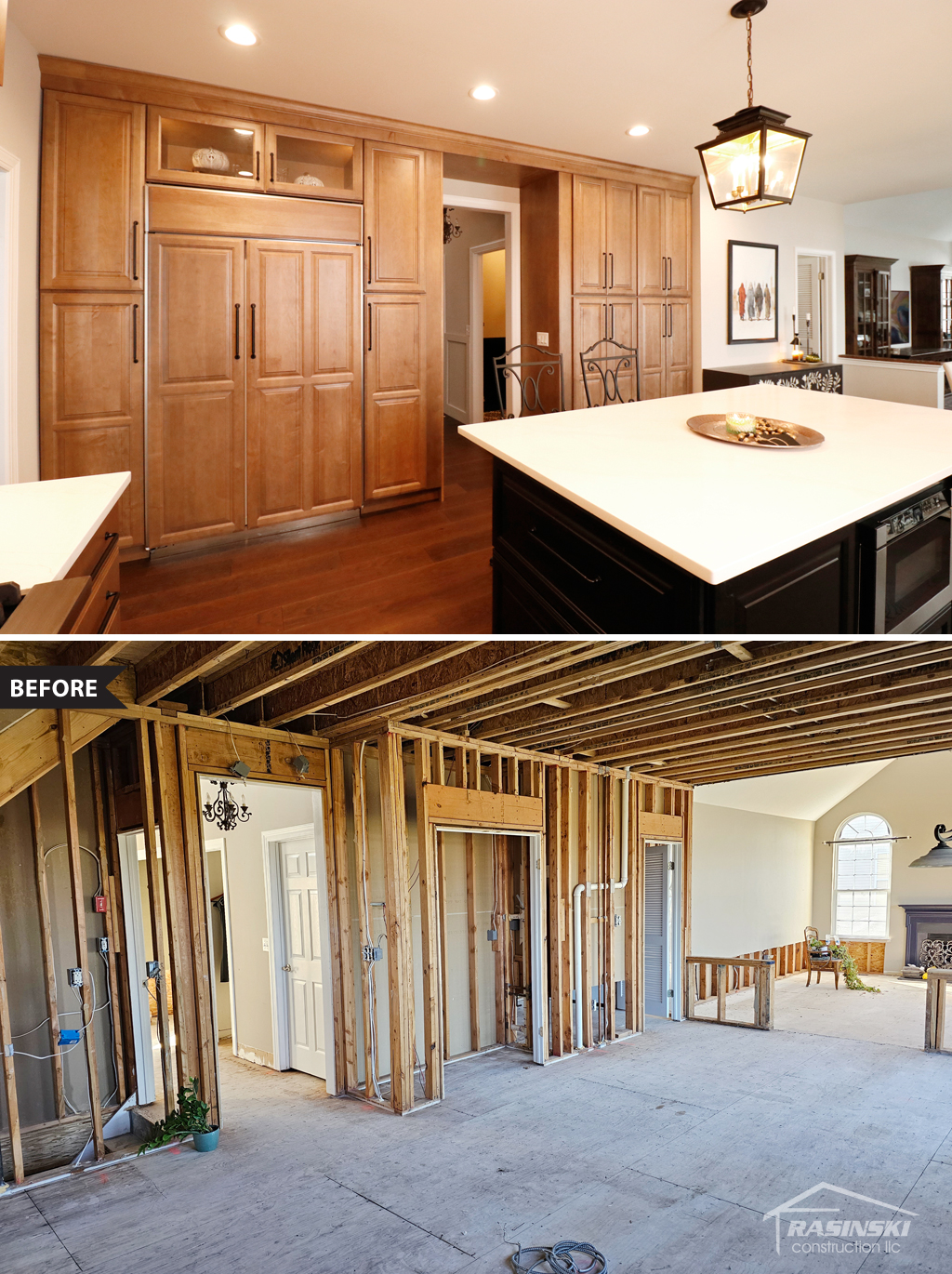 Before and After Photos of a Kitchen Remodel in South Brunswick, NJ by Rasinski Construction